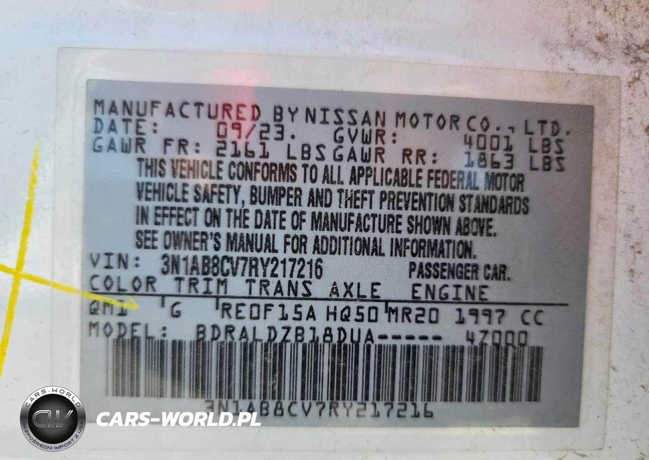 2024 Nissan Sentra Sv VIN:3N1AB8CV7RY217216 - 12