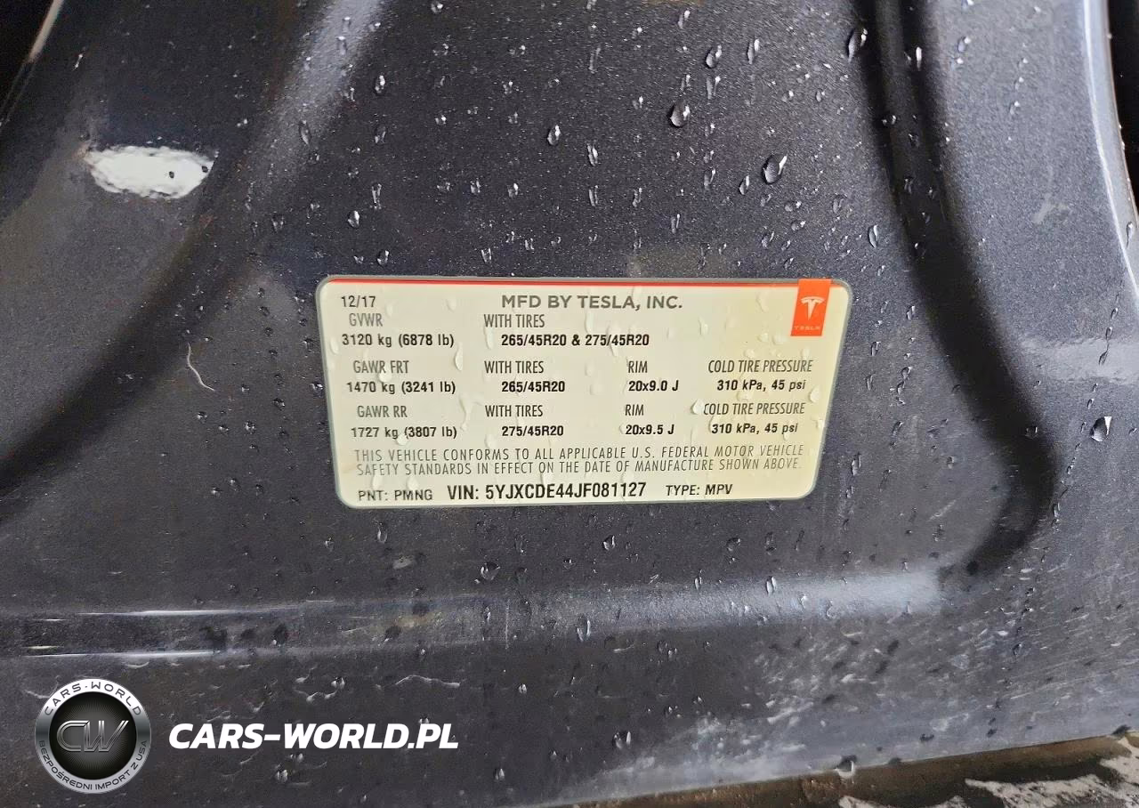 2018 Tesla Model X VIN:5YJXCDE44JF081127 - 13