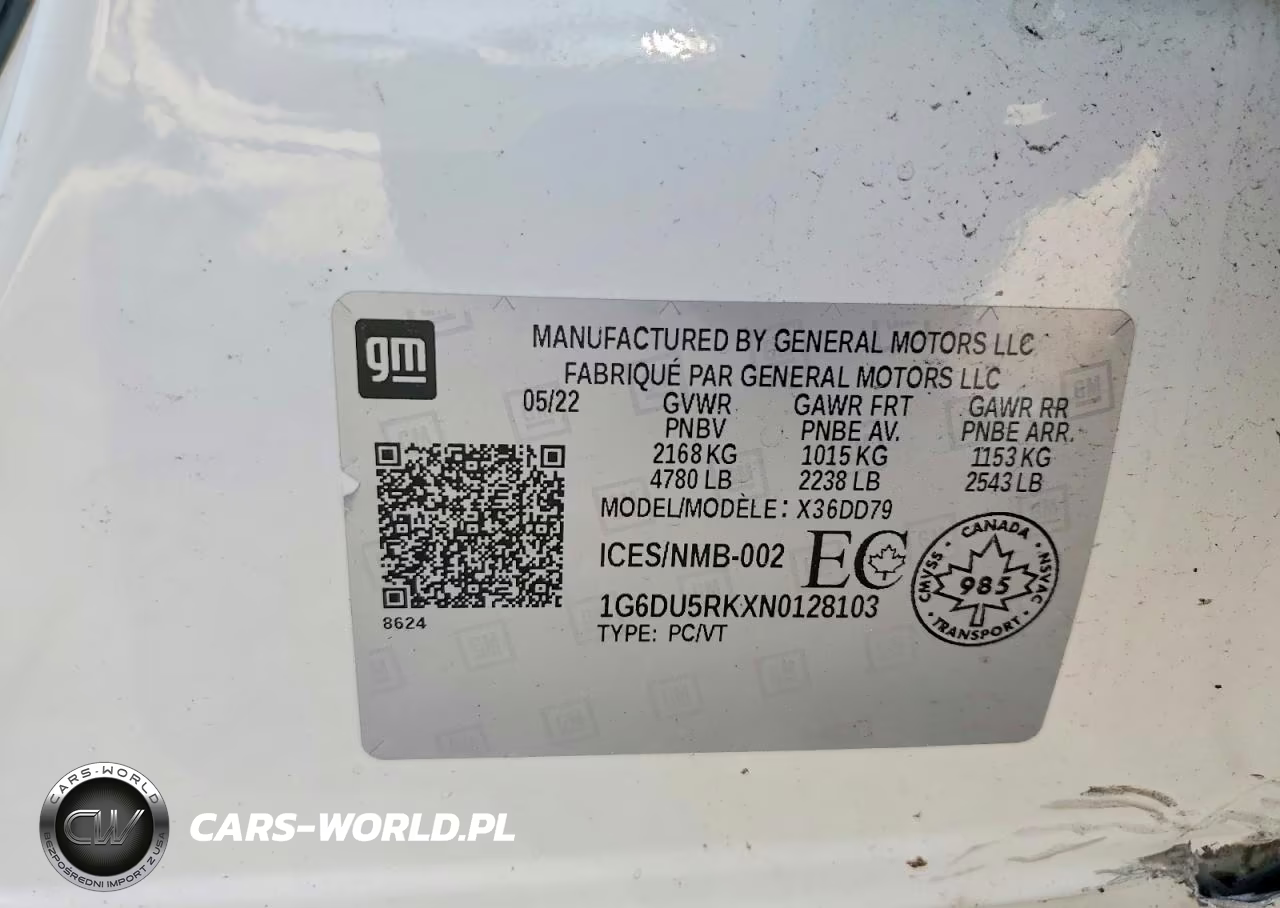 2022 Cadillac Ct5 Sport VIN:1G6DU5RKXN0128103 - 12