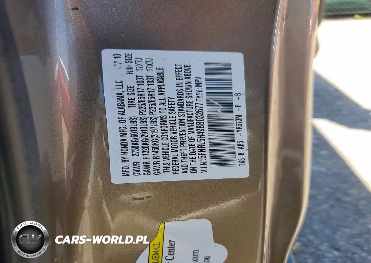 2011 Honda Odyssey Ex VIN:5FNRL5H49BB032677 - 13