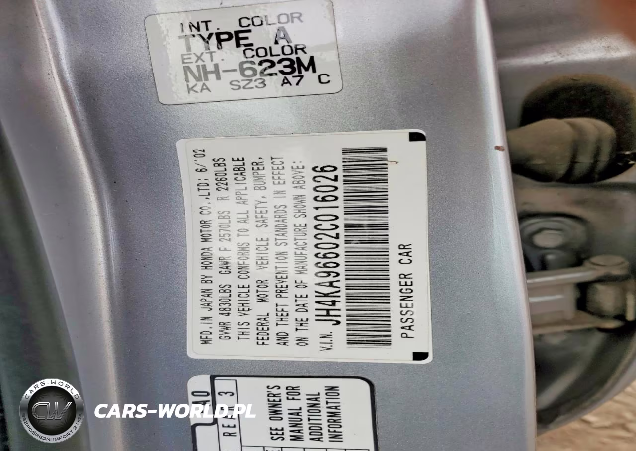 2002 Acura 3.5Rl VIN:JH4KA96602C016026 - 12