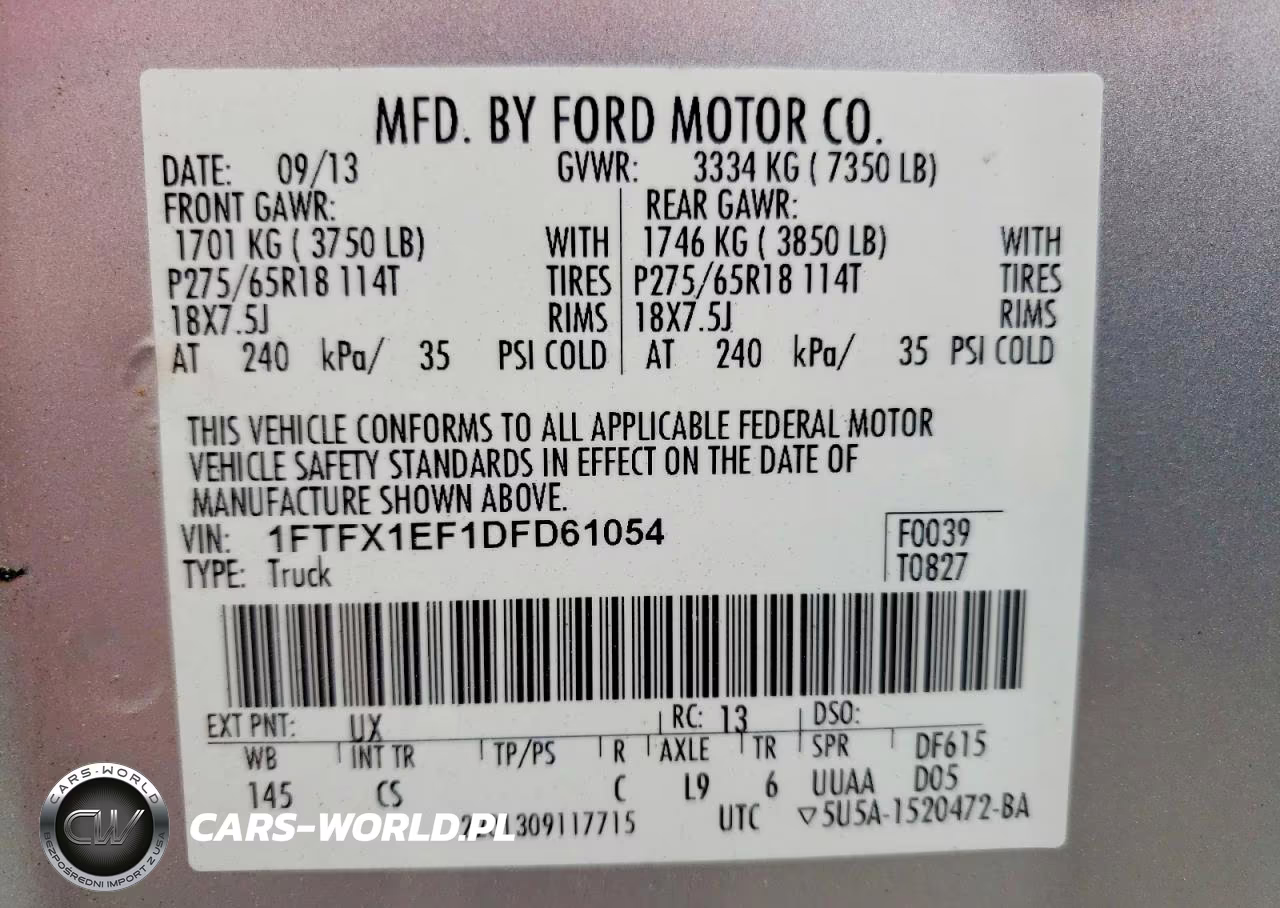 2013 Ford F150 Super Cab VIN:1FTFX1EF1DFD61054 - 12