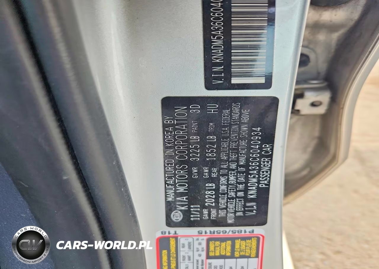 KIA RIO5 VIN:KNADM5A36C6040934 - 12