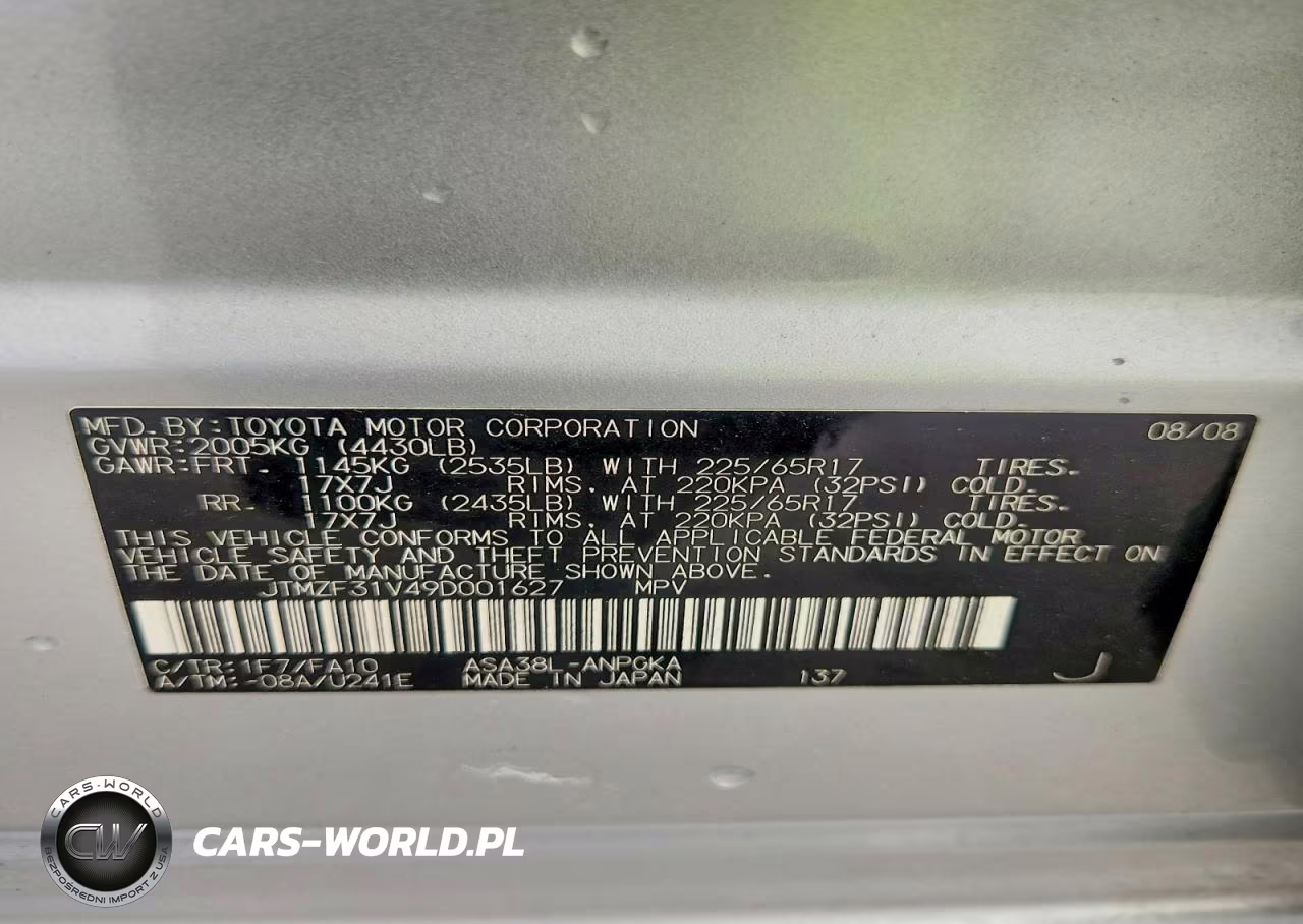 2009 Toyota Rav4 Limited VIN:JTMZF31V49D001627 - 13