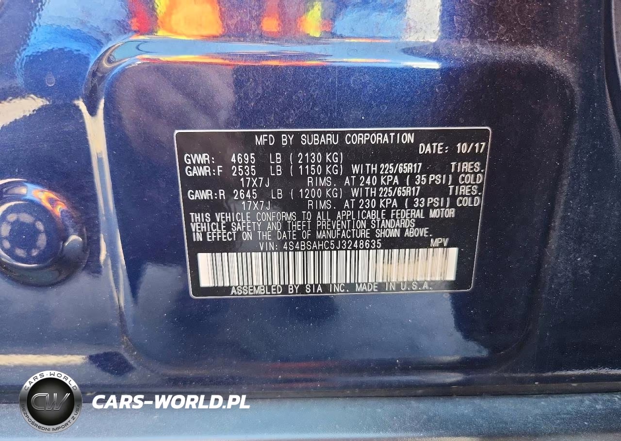 2018 Subaru Outback 2.5I Premium VIN:4S4BSAHC5J3248635 - 14
