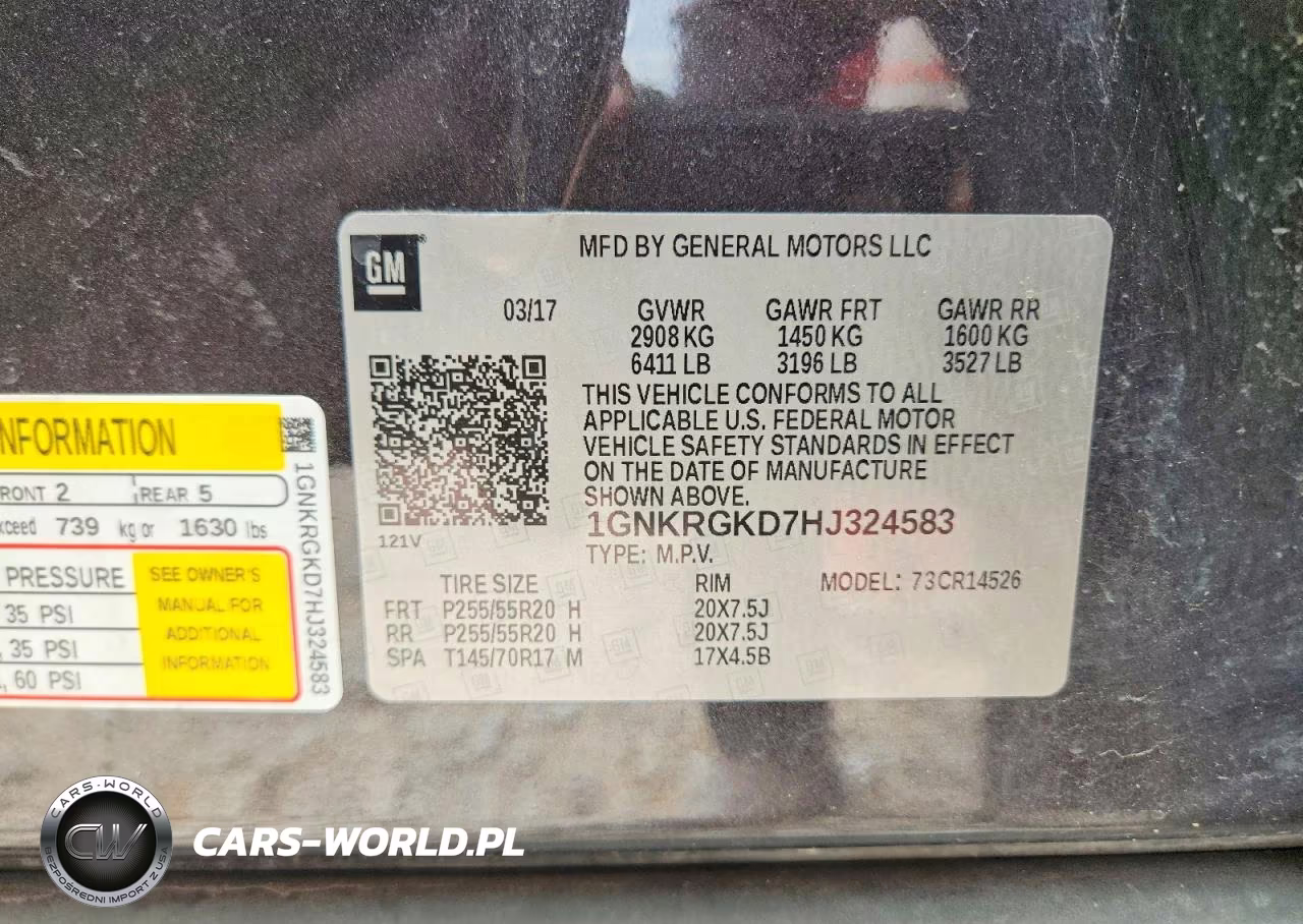 2017 Chevrolet Traverse Lt VIN:1GNKRGKD7HJ324583 - 12
