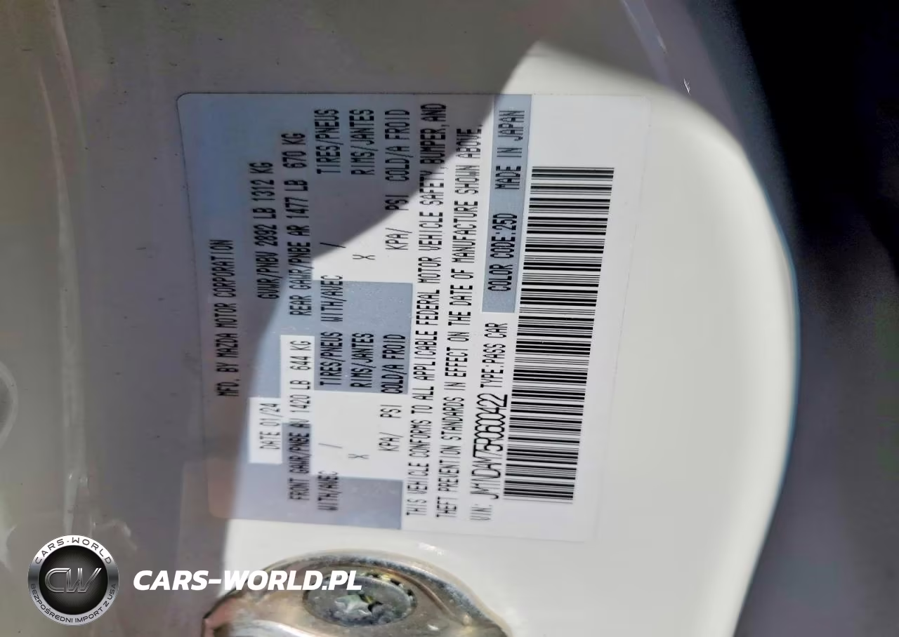 2024 Mazda Mx-5 VIN:JM1NDAM75R0600422 - 12