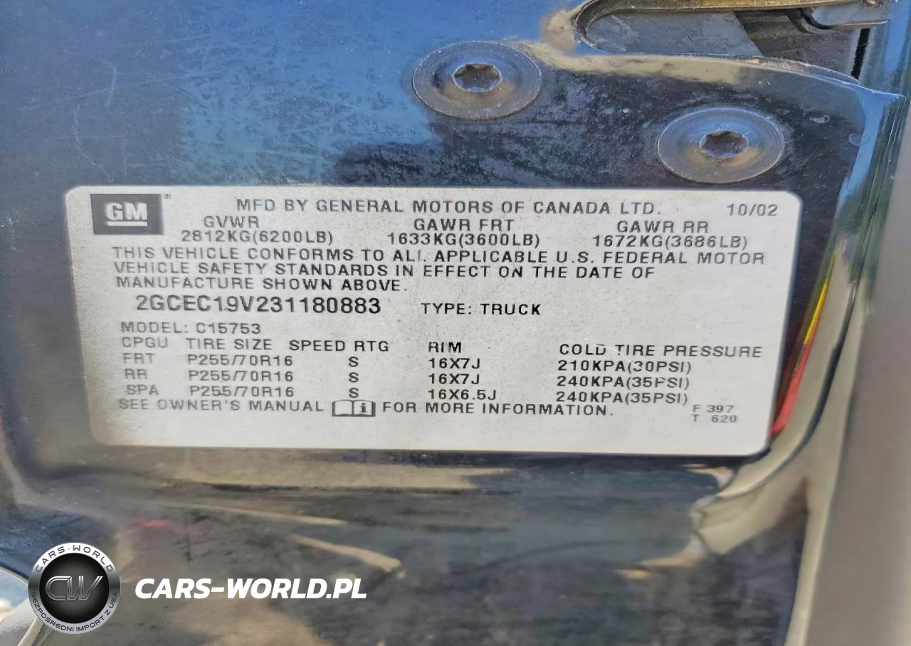2003 Chevrolet Silverado C1500 VIN:2GCEC19V231180883 - 12