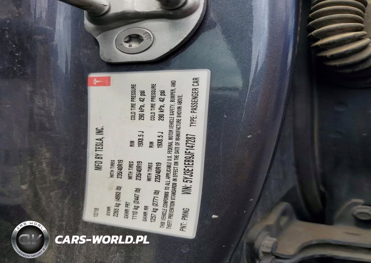 2018 Tesla Model 3 VIN:5YJ3E1EB9JF147287 - 12