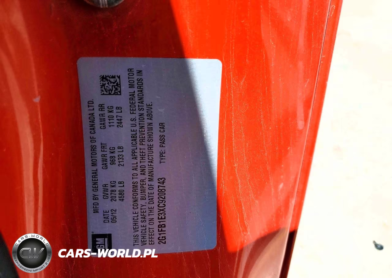 2012 Chevrolet Camaro VIN:2G1FB1E3XC9208743 - 12