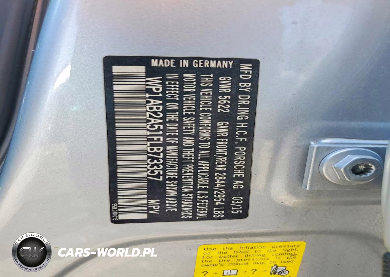 2015 Porsche Macan S VIN:WP1AB2A51FLB73357 - 13