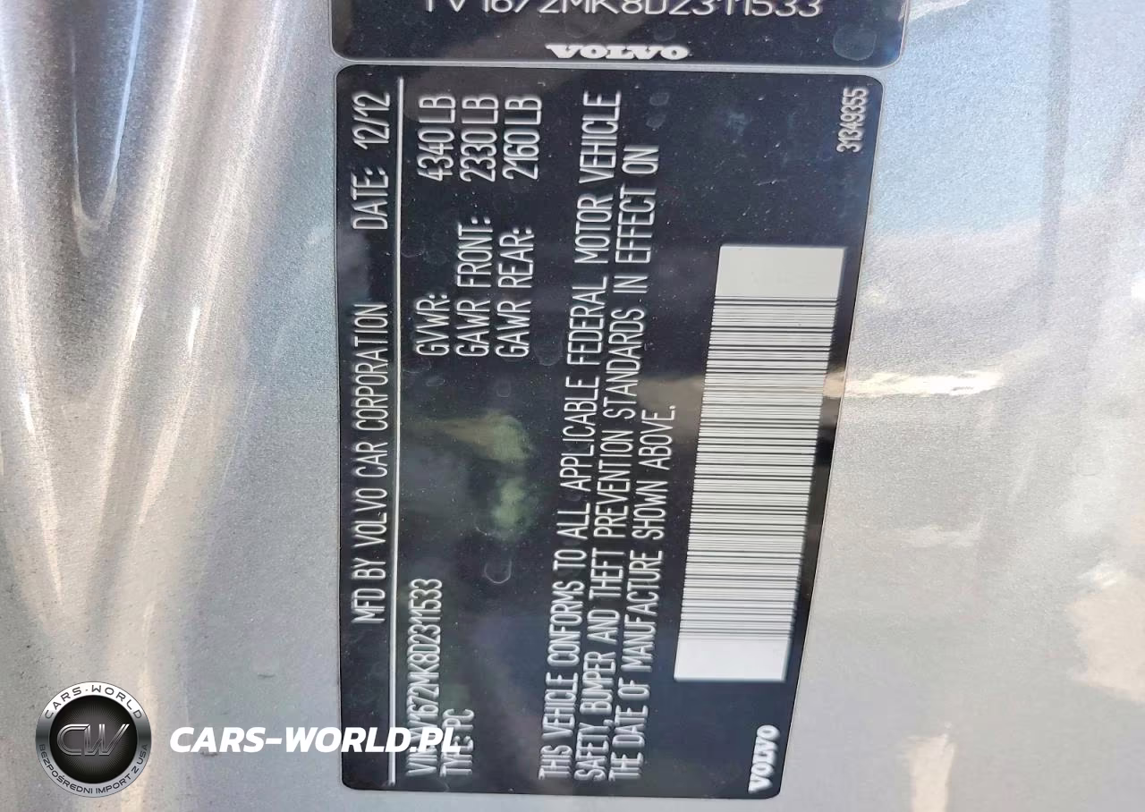 2013 Volvo C30 T5 VIN:YV1672MK8D2311533 - 13