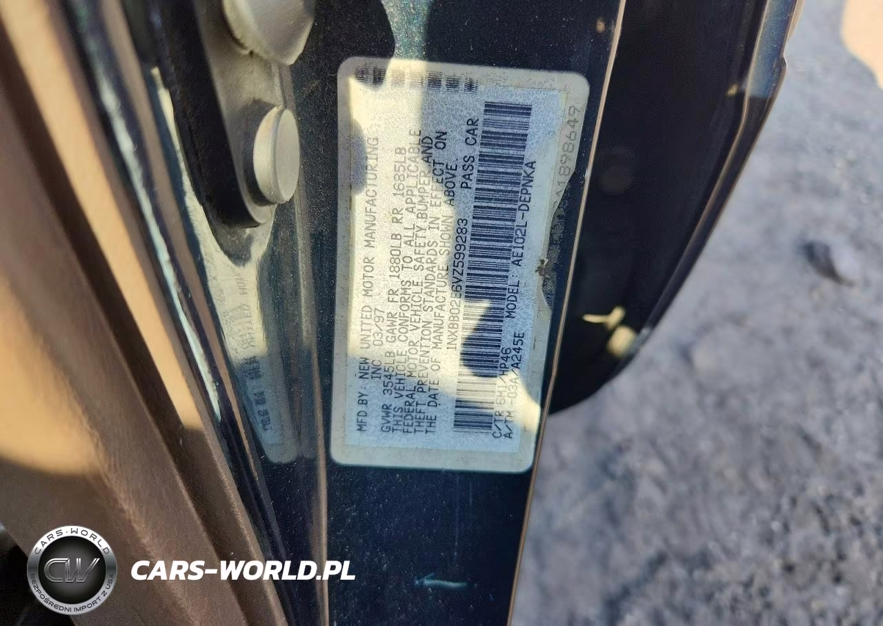 1997 Toyota Corolla Dx VIN:1NXBB02E6VZ599283 - 12