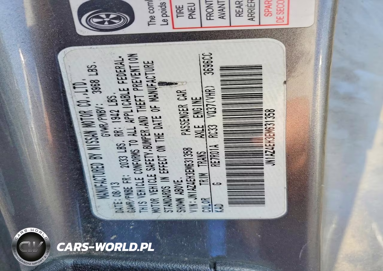2014 Nissan 370Z Base VIN:JN1AZ4EH3EM631358 - 13