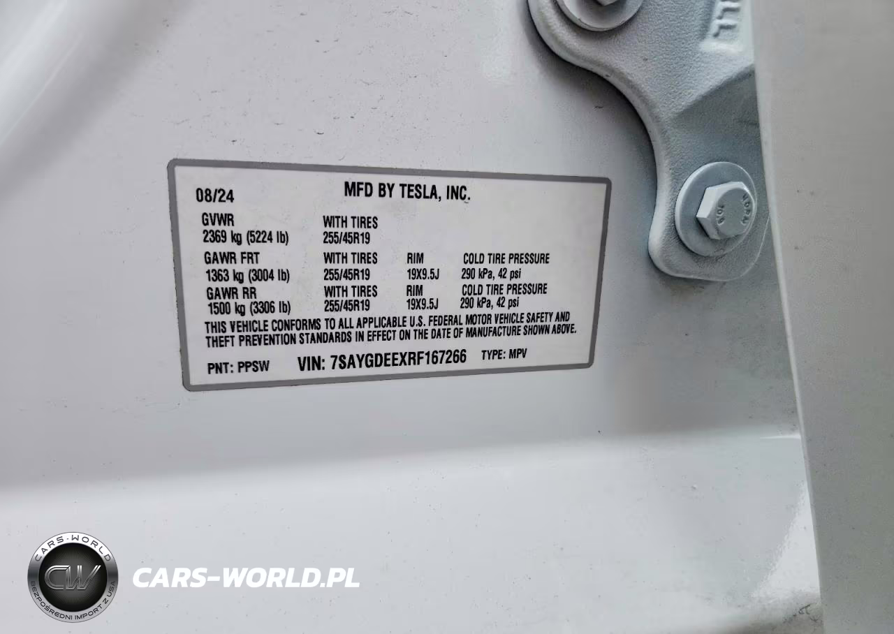 2024 Tesla Model Y VIN:7SAYGDEEXRF167266 - 13