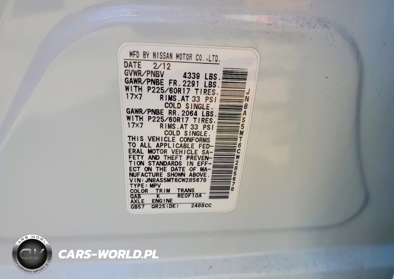 2012 Nissan Rogue S-Sv VIN:JN8AS5MT6CW285678 - 13