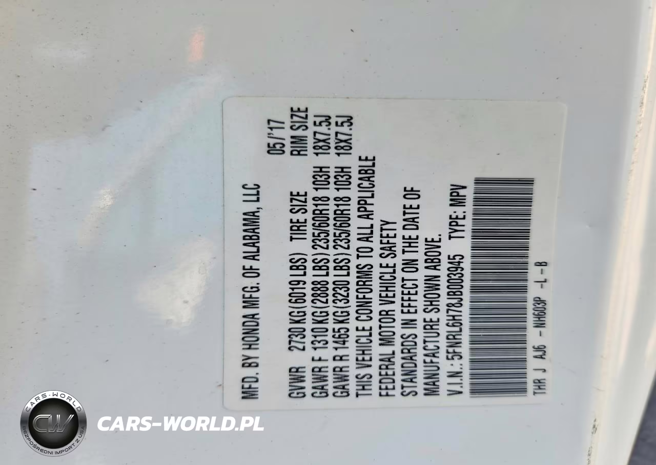 2018 Honda Odyssey Exl VIN:5FNRL6H78JB003945 - 13