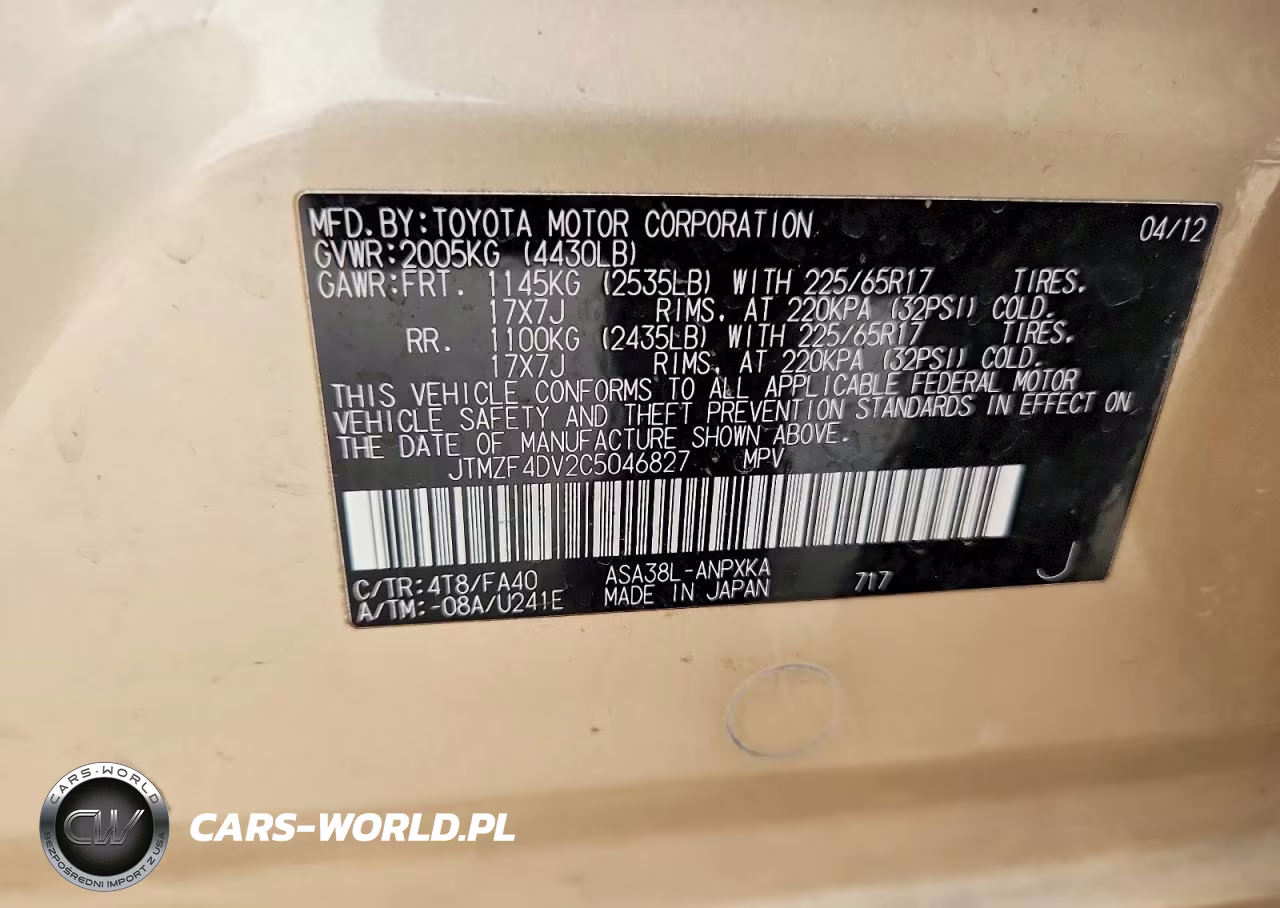 2012 Toyota Rav4 Base VIN:JTMZF4DV2C5046827 - 13