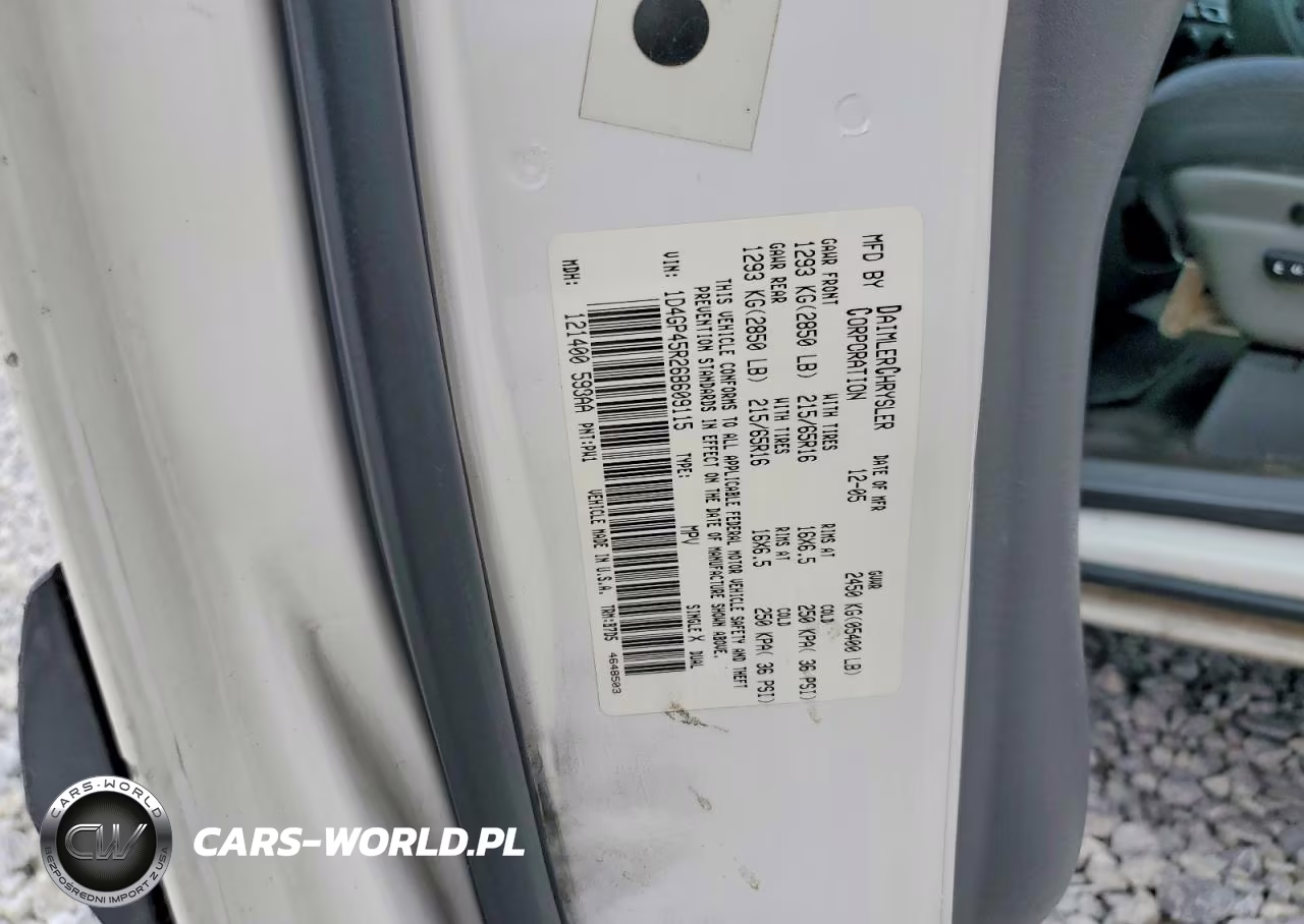 2006 Dodge Caravan Sxt VIN:1D4GP45R26B609115 - 13