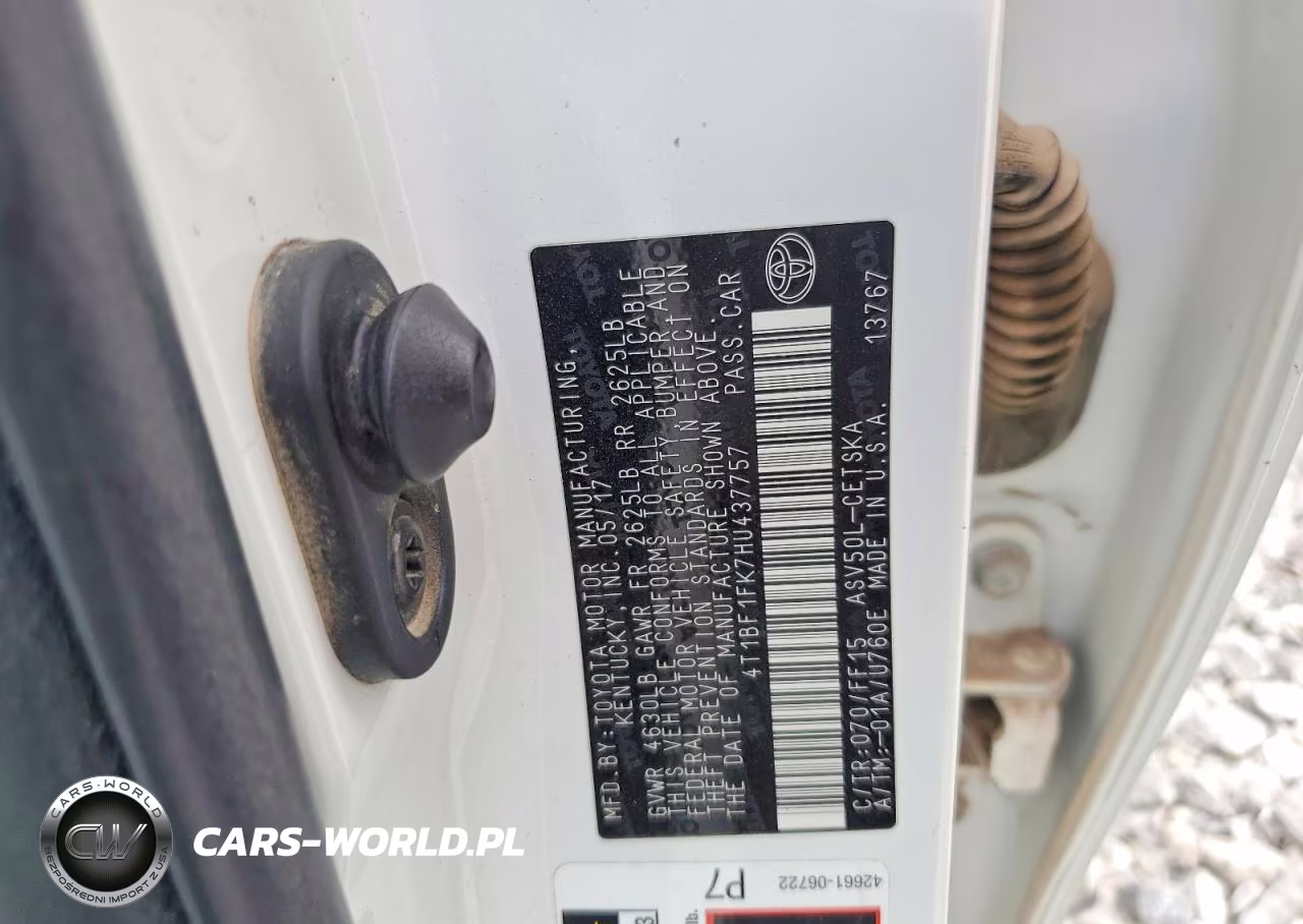 2017 Toyota Camry Se VIN:4T1BF1FK7HU437757 - 12