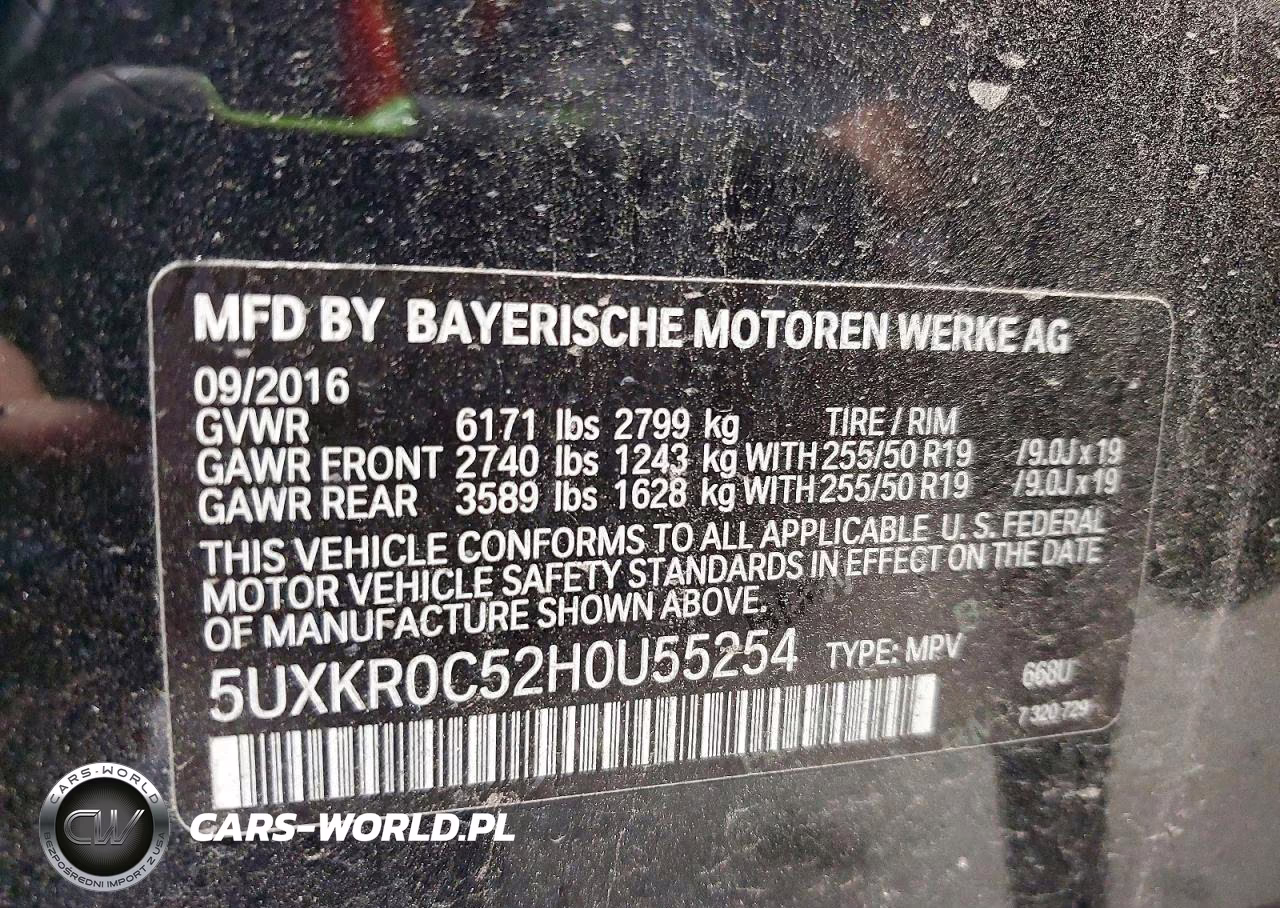 2017 BMW X5 xDrive35I VIN:5UXKR0C52H0U55254 - 13