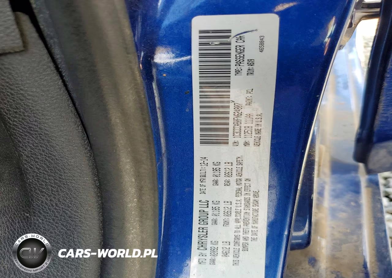 2015 Chrysler 200 Limited VIN:1C3CCCAB0FN624807 - 12