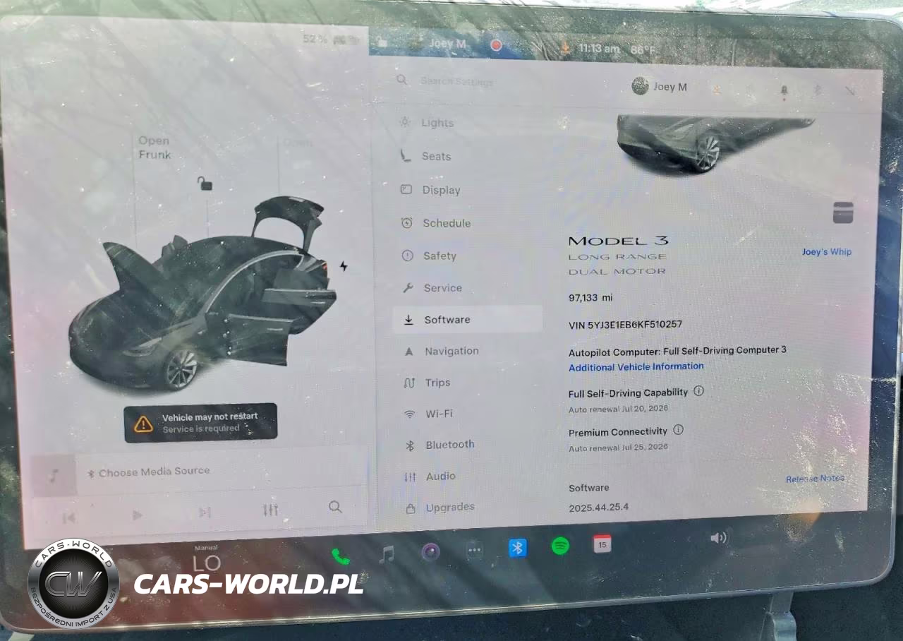 2019 Tesla Model 3 VIN:5YJ3E1EB6KF510257 - 9