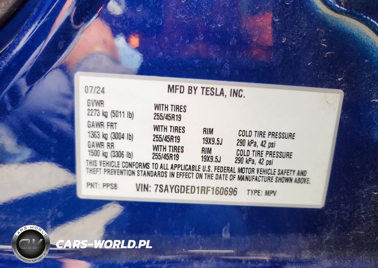 2024 Tesla Model Y VIN:7SAYGDED1RF160696 - 13