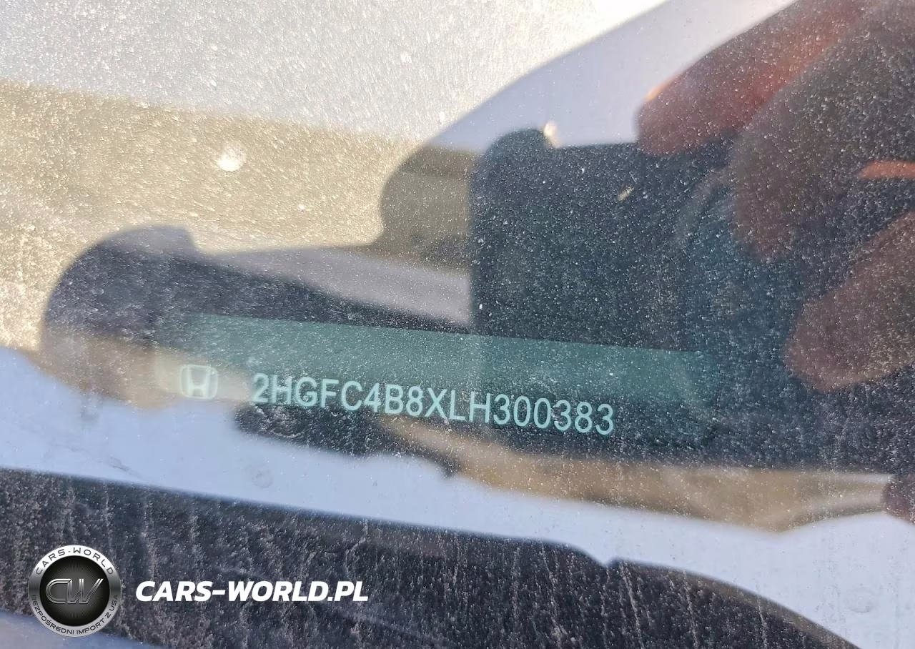 2020 Honda Civic Sport VIN:2HGFC4B8XLH300383 - 12