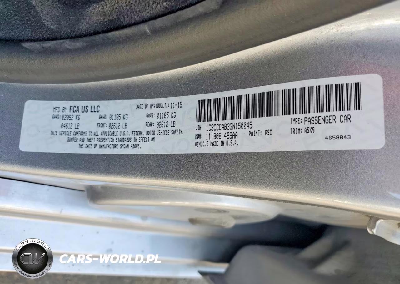 2016 Chrysler 200 Limited VIN:1C3CCCAB3GN150045 - 13