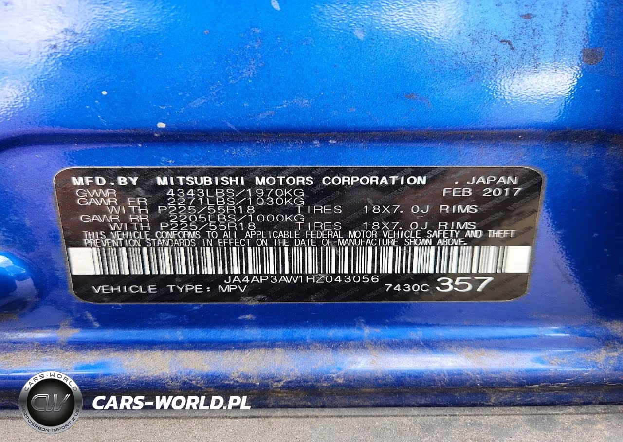 2017 Mitsubishi Outlander Sport Es VIN:JA4AP3AW1HZ043056 - 12