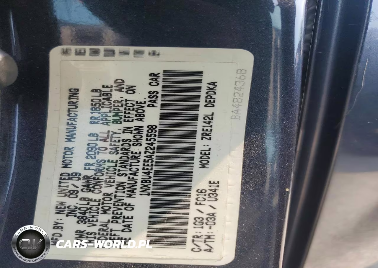 2010 Toyota Corolla Le VIN:1NXBU4EE5AZ245598 - 12