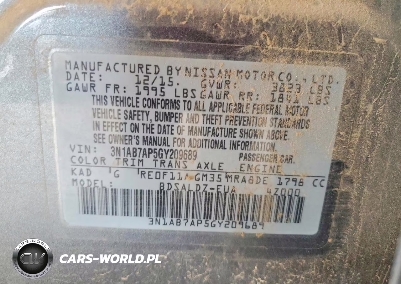 2016 Nissan Sentra Sv VIN:3N1AB7AP5GY209689 - 12
