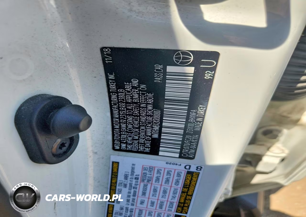 2019 Toyota C-Hr Le VIN:NMTKHMBX2KR080807 - 12