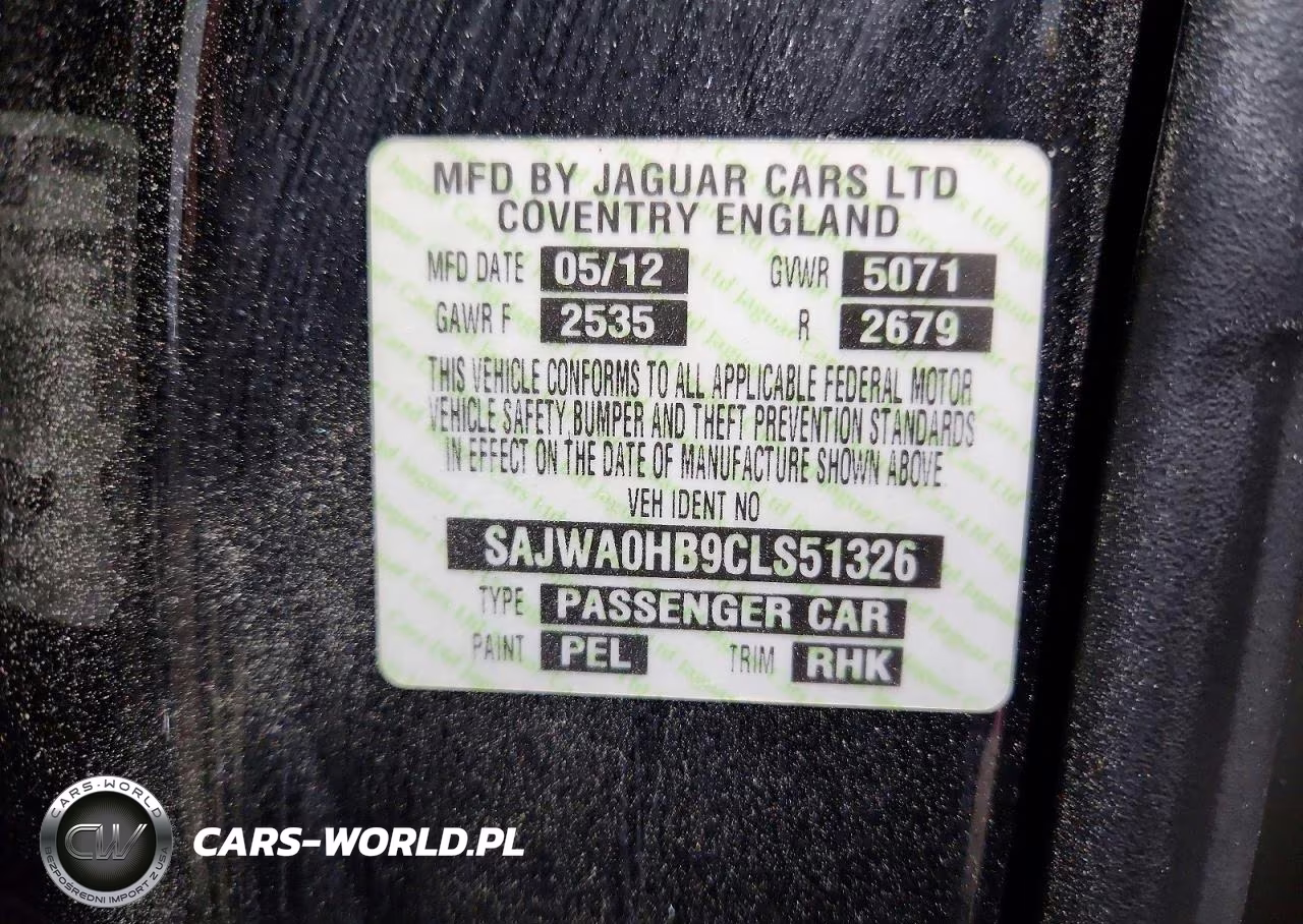 2012 Jaguar Xf Portfolio VIN:SAJWA0HB9CLS51326 - 12