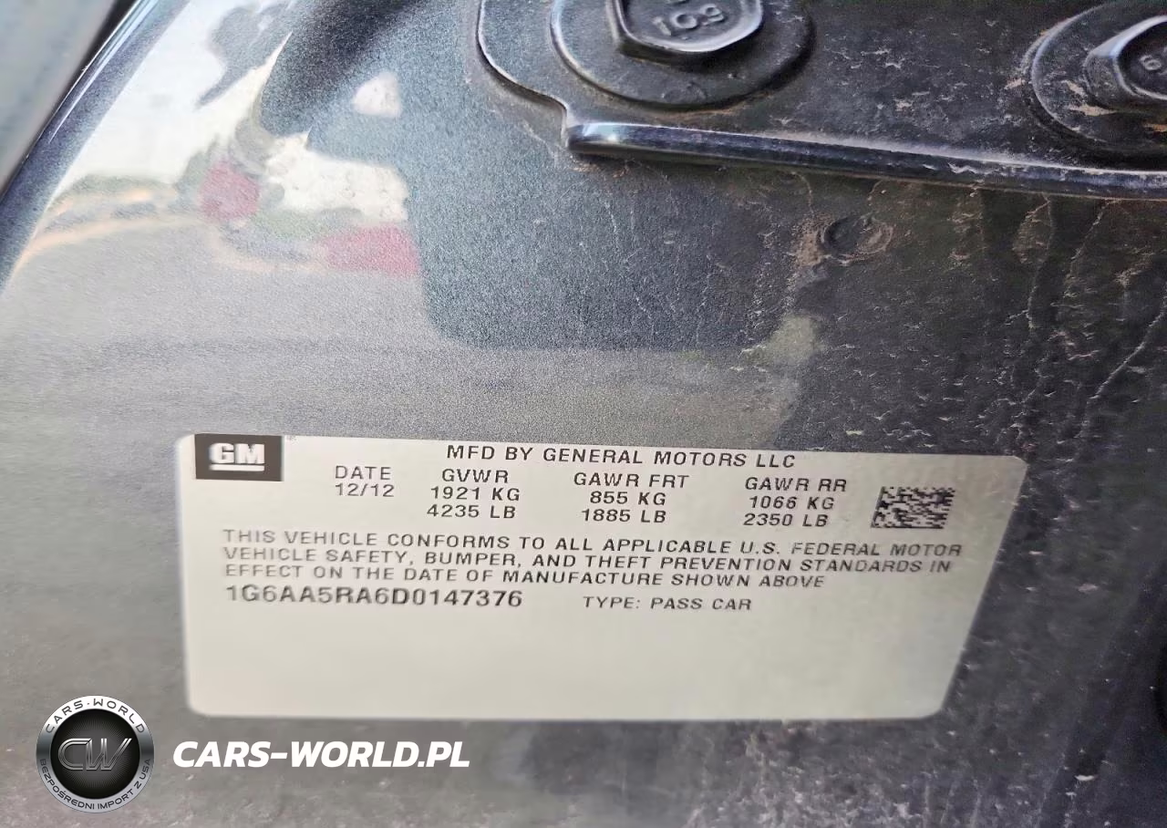 2013 Cadillac Ats VIN:1G6AA5RA6D0147376 - 13