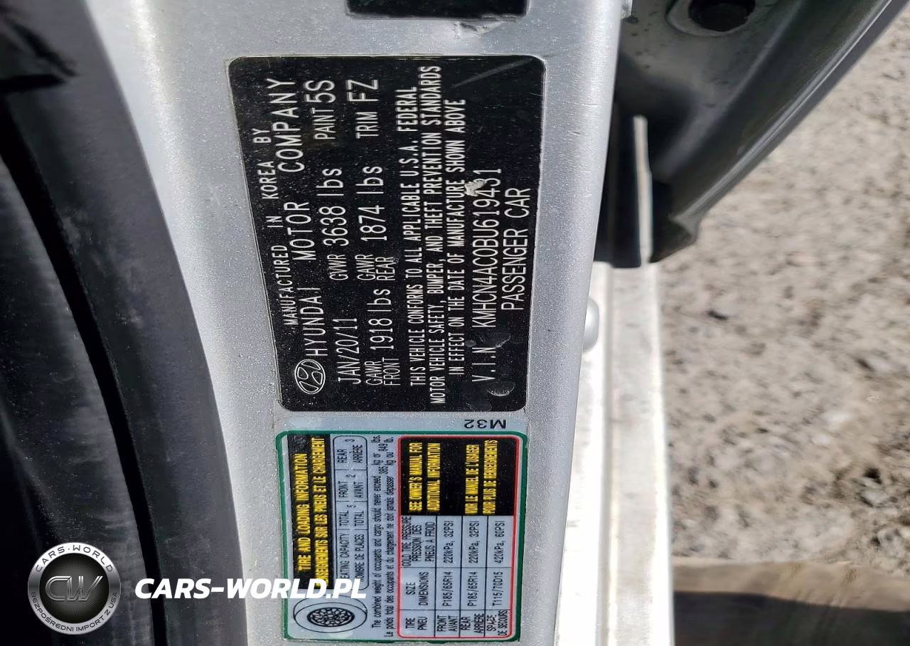 2011 Hyundai Accent Gls VIN:KMHCN4AC0BU619431 - 13