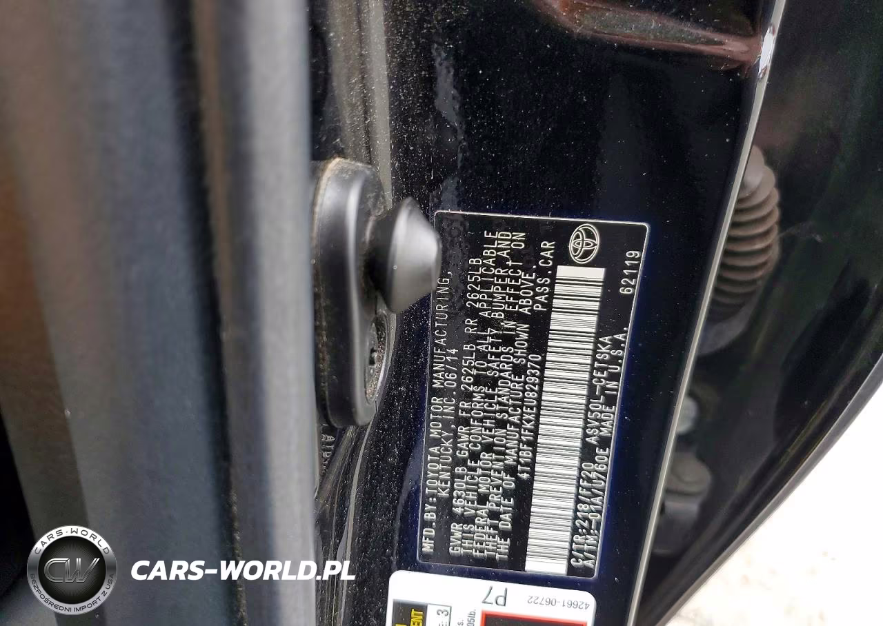 2014 Toyota Camry Se VIN:4T1BF1FKXEU829370 - 12