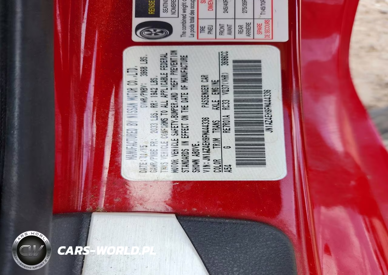 2015 Nissan 370Z Sport VIN:JN1AZ4EH9FM444336 - 12