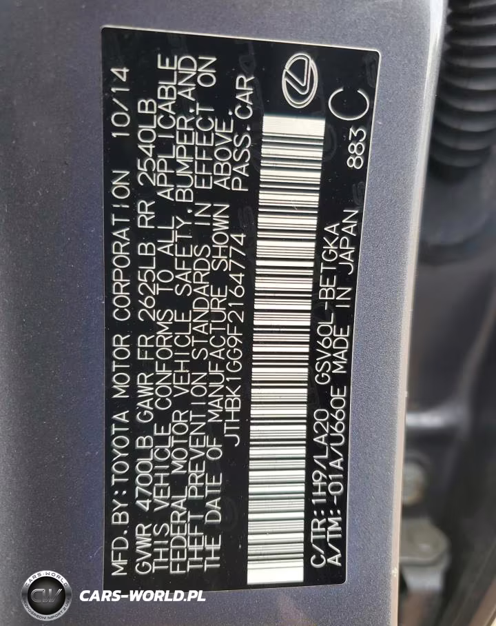2015 Lexus Es 350 VIN:JTHBK1GG9F2164774 - 24