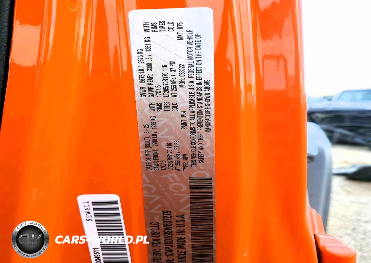 2025 Jeep Wrangler Sport VIN:1C4PJXDN9SW607279 - 12