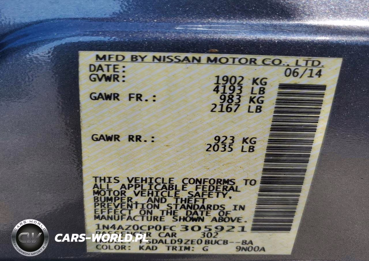 2015 Nissan Leaf Sv VIN:1N4AZ0CP0FC305921 - 13