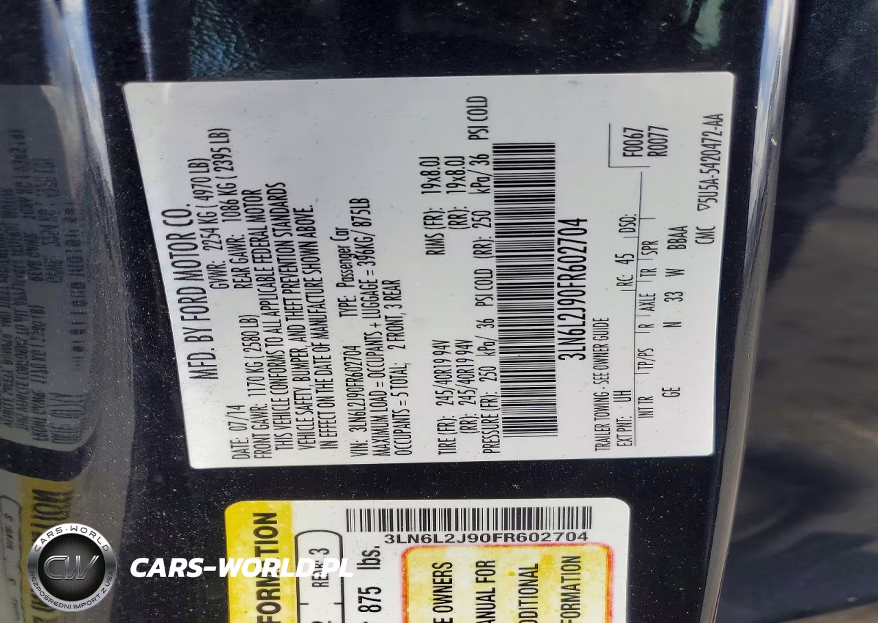 2015 Lincoln Mkz VIN:3LN6L2J90FR602704 - 13