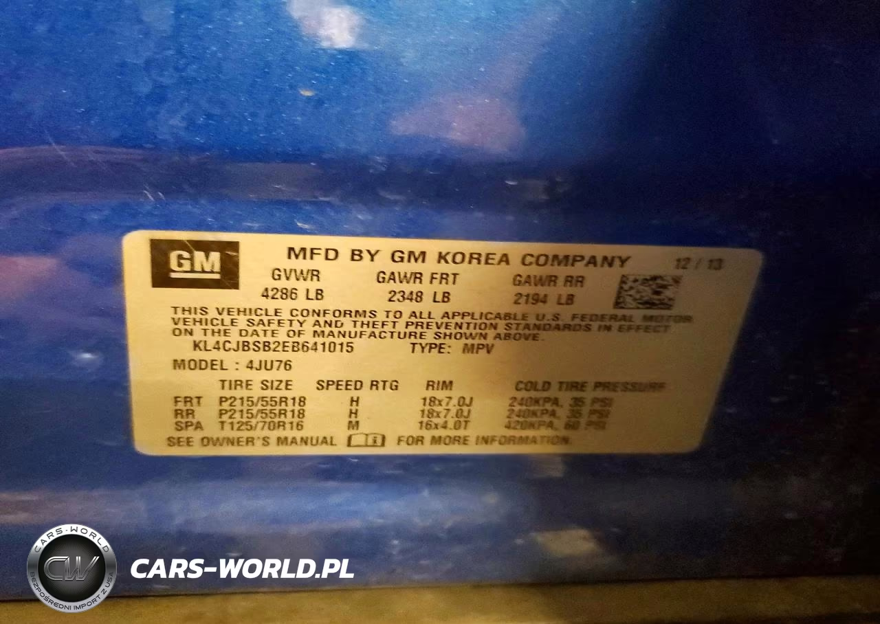 2014 Buick Encore Convenience VIN:KL4CJBSB2EB641015 - 13