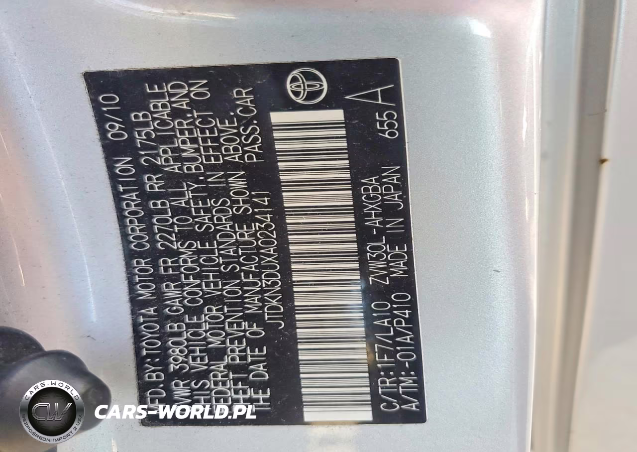 2010 Toyota Prius Iv VIN:JTDKN3DUXA0234141 - 13
