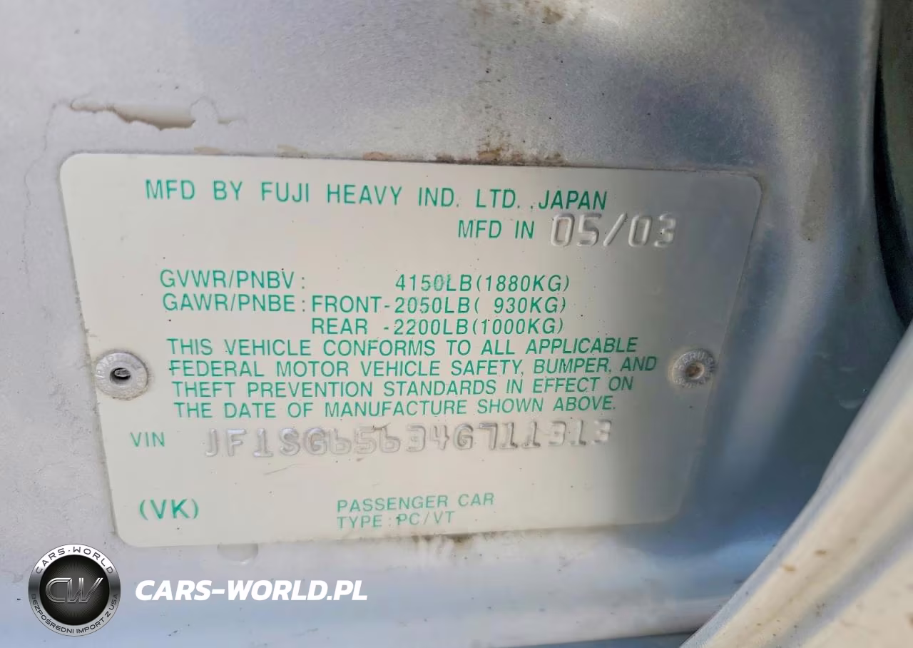 2004 Subaru Forester 2.5Xs VIN:JF1SG65634G711313 - 12