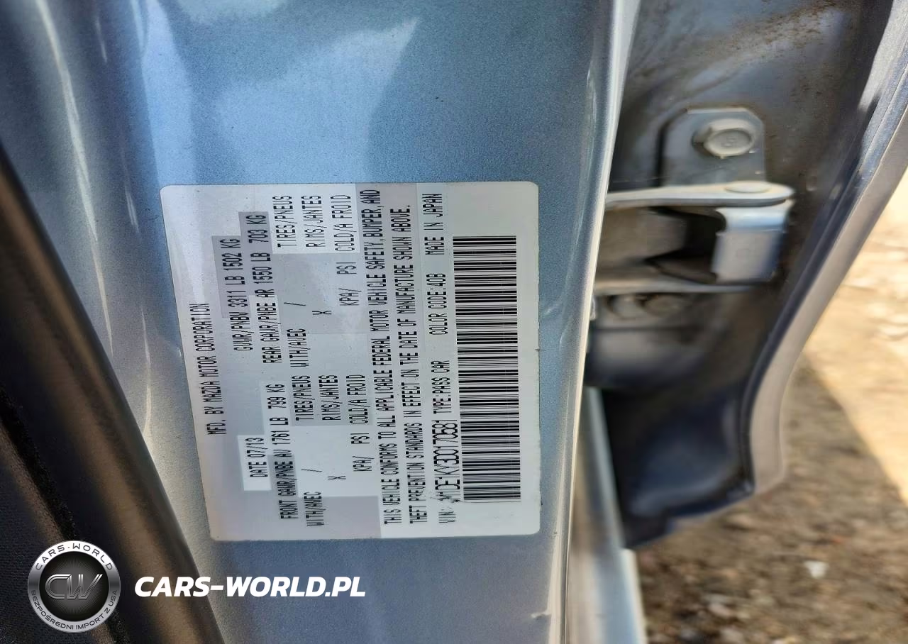2013 Mazda Mazda2 VIN:JM1DE1KY3D0170581 - 12