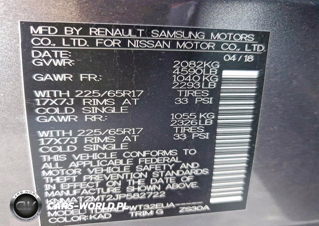 2018 Nissan Rogue S VIN:KNMAT2MT2JP582722 - 12