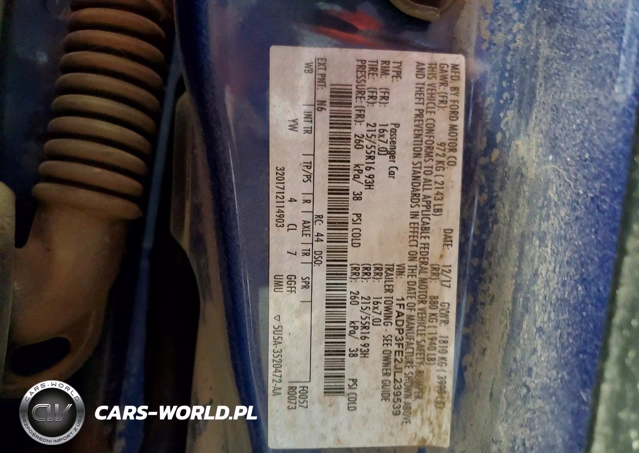 2018 Ford Focus Se VIN:1FADP3FE2JL239539 - 13