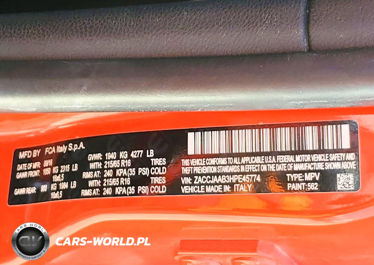 2017 Jeep Renegade Sport VIN:ZACCJAAB3HPE45774 - 13